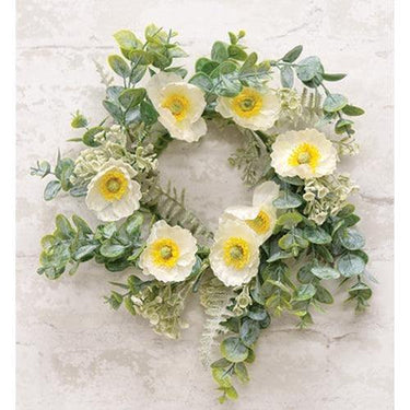 Alabaster Poppy Candle Ring 45 - The Fox Decor